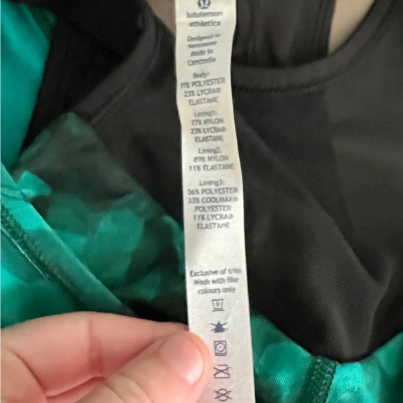 Lululemon Emerald Meshed Up 2-in-1 Tank Top - Size 4 - Picture 8 of 8